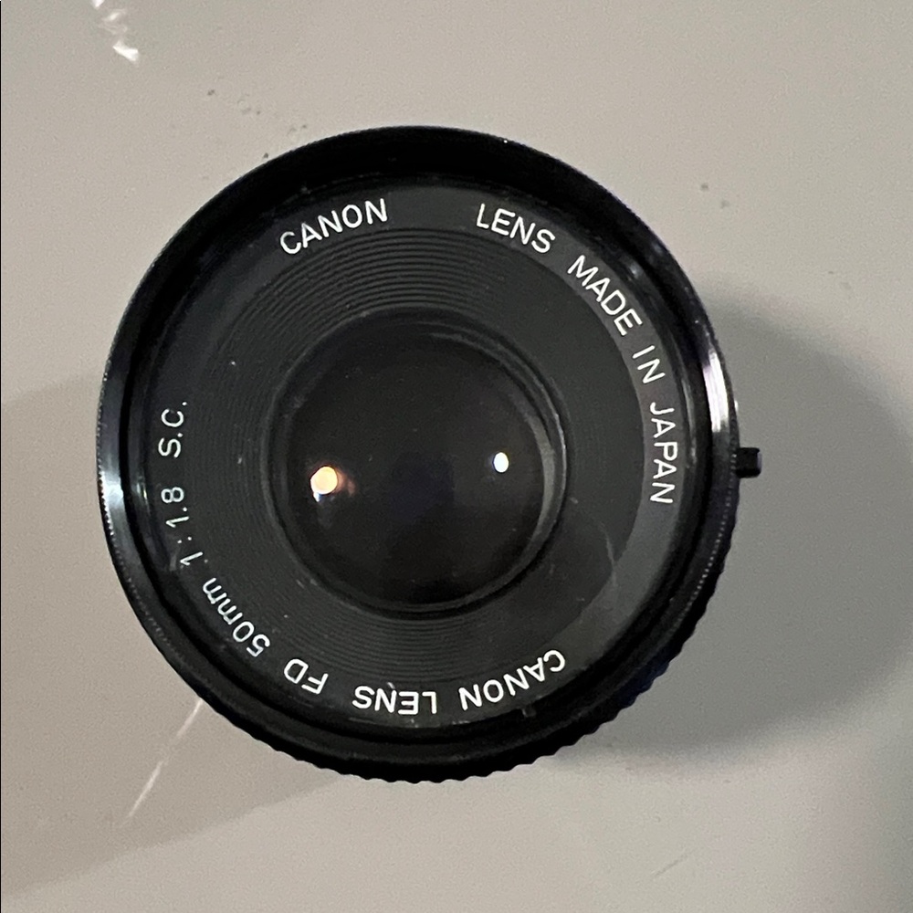 Canon 50mm Black Lens Vintage